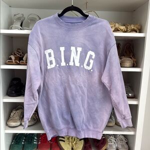 Purple B.I.N.G. Sweatshirt